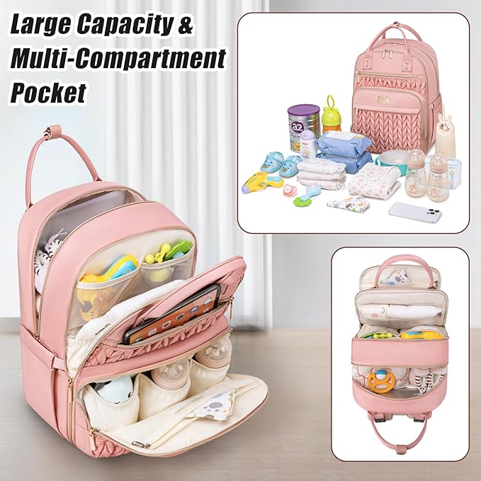 Diaper Bag Backpack, Stylish Baby Diaper Bag, Waterproof Travel Diaper - Image 6