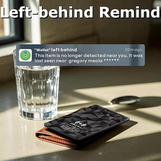 Wallet Tracker Card, Rechargeable Thin Finder, Works - Image 3