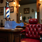 Blue Salon-Style Hair Pick and Barber Comb, Pick Comb for Curly Hair and Parting Care for Thick Quality Barber Supplies, Styling Tools and Appliances, Hair Combs