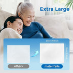 matern'ella Flushable Wipes Extra Large Corner-Connected Wet Wipes Plant Based - Image 6