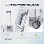 YYW Aluminum Carry-On Luggage Airline Approved Lightweight Suitcase - Image 5