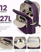 LOVEVOOK Laptop Backpack Purse for Women, Work Travel Computer Bags, College - Image 2