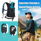 Hydration Backpack Pack with 2L Water Bladder 18L Hiking Backpack Women Men - Image 4