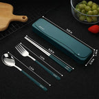 DEVICO Travel Utensils, 18/8 Stainless Steel Portable Reusable Camping - Image 2