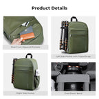 K&F CONCEPT Camera Backpack Bag, Professional DSLR/SLR/Mirrorless Camera Bag - Image 6