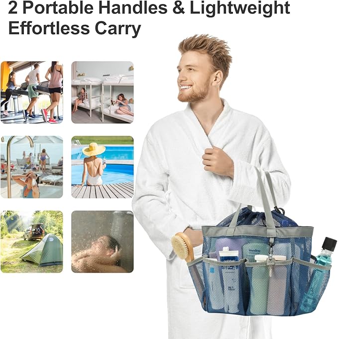F-color Mesh Shower Caddy Portable - Image 8