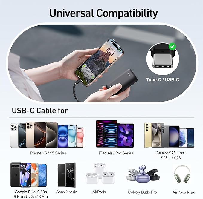 iWALK Mini Portable Charger 10, 22.5W USB-C Fast Charging Power Bank - Image 5