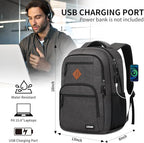 Black Backpacks for Men, Backpack for School, School Backpack for Boys Teens - Image 4
