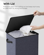 SOLEDI Laundry Hamper with Lid 100L Large & Tall Collapsible Laundry Basket - Image 5