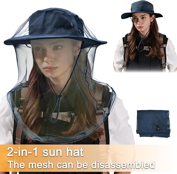 Sun Hats for Men Women Boonie Hat Foldable Fishing Hat UPF 50+ Bucket Hat for - Image 2