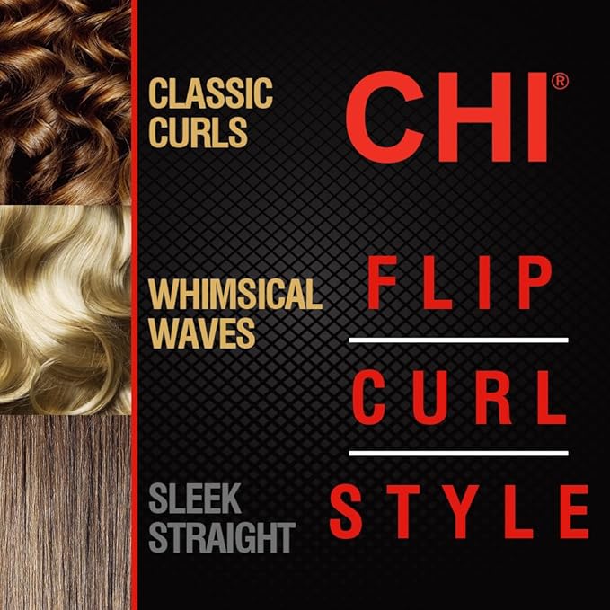 CHI Original Digital Ceramic Hair Straightener 1″ Flat Iron, Professional Tourmaline Hairstyling Tool for Smooth Frizz-Free Hair, Adjustable Digital Temperature Display, Salon-Quality Results