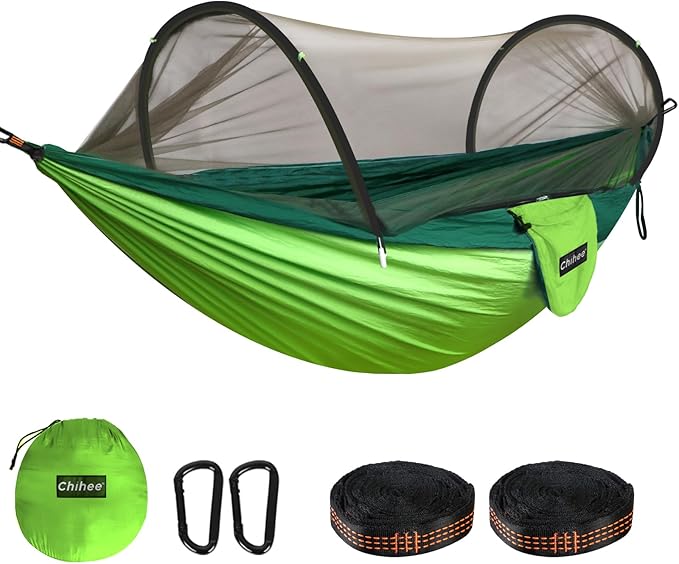 Chihee Ultra-Light Travel Camping Hammock Pop-up Net Hammock 660lbs Load by Chihee