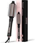 Farery Thermal Brush 5 Adjustable Temps, 1.5 Inch Hot Curling Brush for Big Bouncy Curls, Non-Blowing Heated Round Brush, Ceramic Curling Wand for Medium & Long Hair, Dual Voltage for Travel