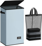 SOLEDI Laundry Hamper with Lid 100L Large & Tall Collapsible Laundry Basket by SOLEDI