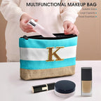 Becokan Beach Bag Initial Beach Tote - Image 7