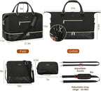 Weekender Bag for Women, Travel Duffel Bag Carry On Overnight Bag - Image 6