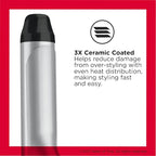 Revlon Perfect Heat Triple Ceramic Curling Iron | For Silky Smooth Tousled Curls (1-1/4 in)