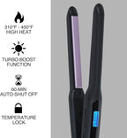 Remington 1/2" Flat Iron, Hair Straightener with Anti-Static Technology, 15-Second Heat Up & 60 Minute Auto Shut Off, 30% Longer Ceramic Floating Plates, Titanium + Ceramic Coating
