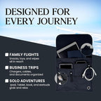 SO~MINE Airplane Pocket Organizer | Tray Table Cover | In Flight Seat Back - Image 4