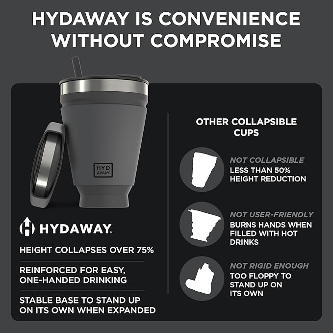 HYDAWAY 16oz Collapsible Tumbler - Image 6