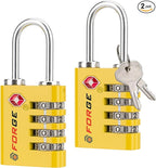 Forge Dual-Opening: Key or Combination Access Lock, TSA Approved Locks by Forge