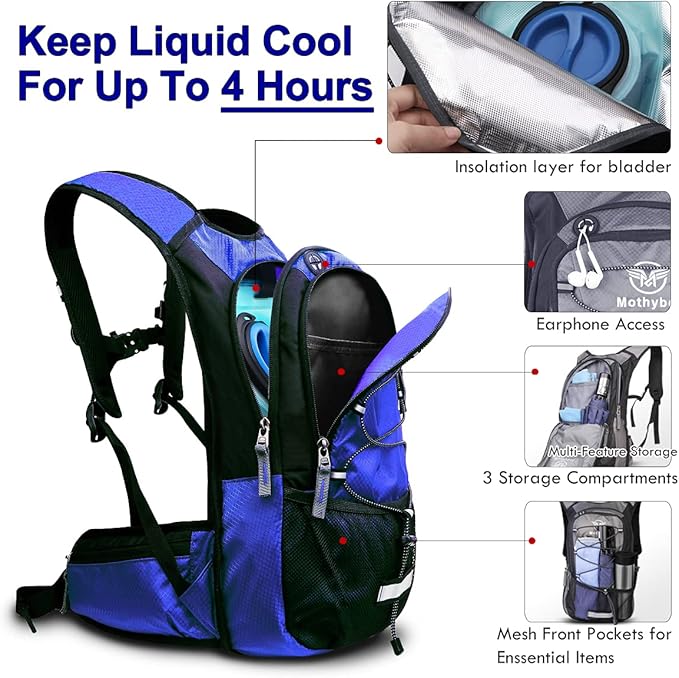 Insulated Hydration Backpack Pack - Image 3