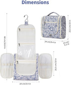 Narwey Hanging Toiletry Bag for Women Travel Makeup Bag Organizer Toiletries - Image 5