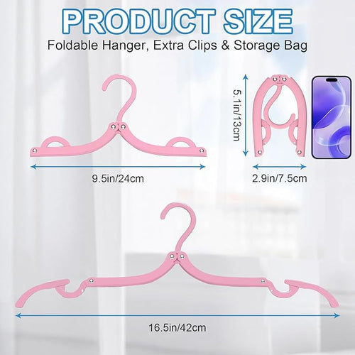 10 Pcs Travel Hangers Cruise Ship Essentials Accessories Portable Folding - Image 2