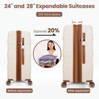 Luggage Sets 3 Piece with Spinner Wheel, Hardside Suitcase Set with TSA Lock - Image 4