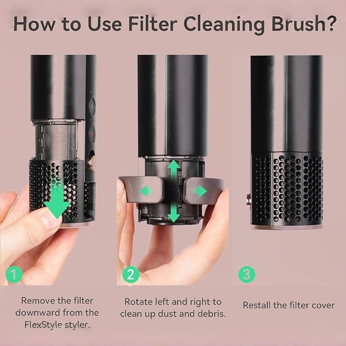 2pack Large Diffuser and Cleaning brush Attachment Compatible with Shark FlexStyle, Upgraded Bigger Diffuser Nozzle for Dryer Faster and Define Wavy, Curly, Coily Hair