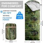 FARLAND Sleeping Bags 30℉ for Adults Teens Kids - Image 2