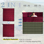 0 Degree Sleeping Bag Cotton Flannel Winter Cold Weather - Image 5