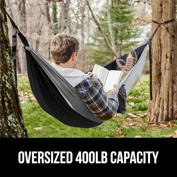 GORILLA GRIP Durable Portable Camping Hammock, Holds 400lbs - Image 3