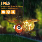 Bee Solar Outdoor Hanging Lantern Creative Small Sculpture Lights Durable - Image 3