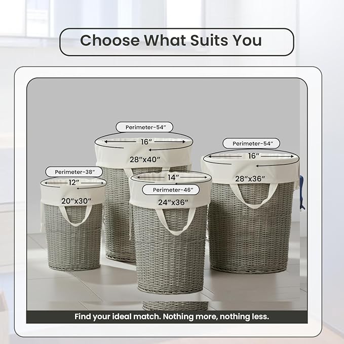 LFH Home Cotton Canvas Large Laundry Bag - Image 2