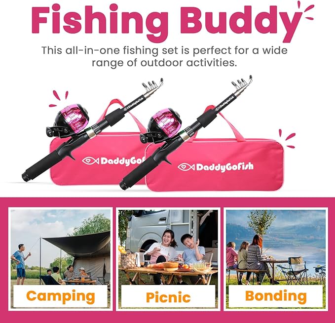 DaddyGoFish Kids Fishing Pole - Image 6