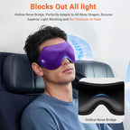 100% Blackout Eye Masks for Sleep: 3D Contoured Zero Eye Pressure Sleeping Mask - Image 2