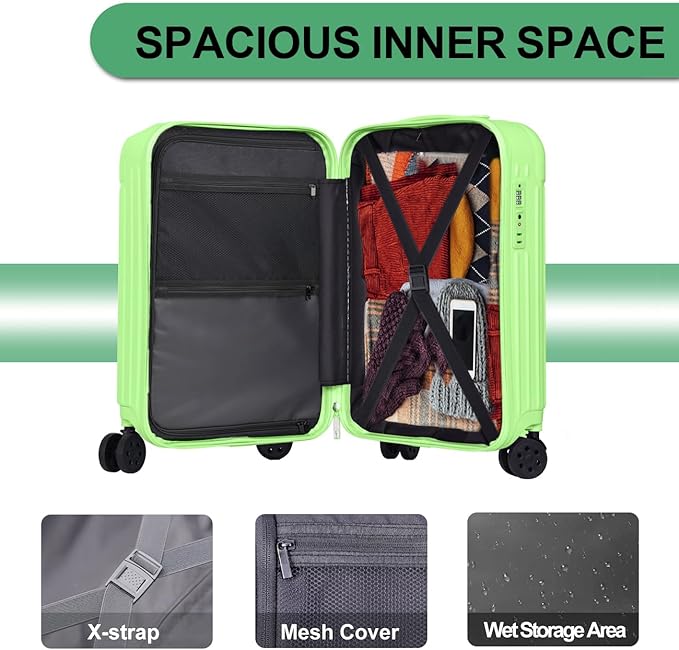 Krute Carry on Luggage 20 Inch Suitcases - Image 6