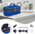 Hair Dryer Travel Carrying Case, Curling Iron Storage Bag, Slim Expandable Handheld Dual-Layer Travel Storage Bag for Dryer/Hair Tool Organizer/Style Organizer