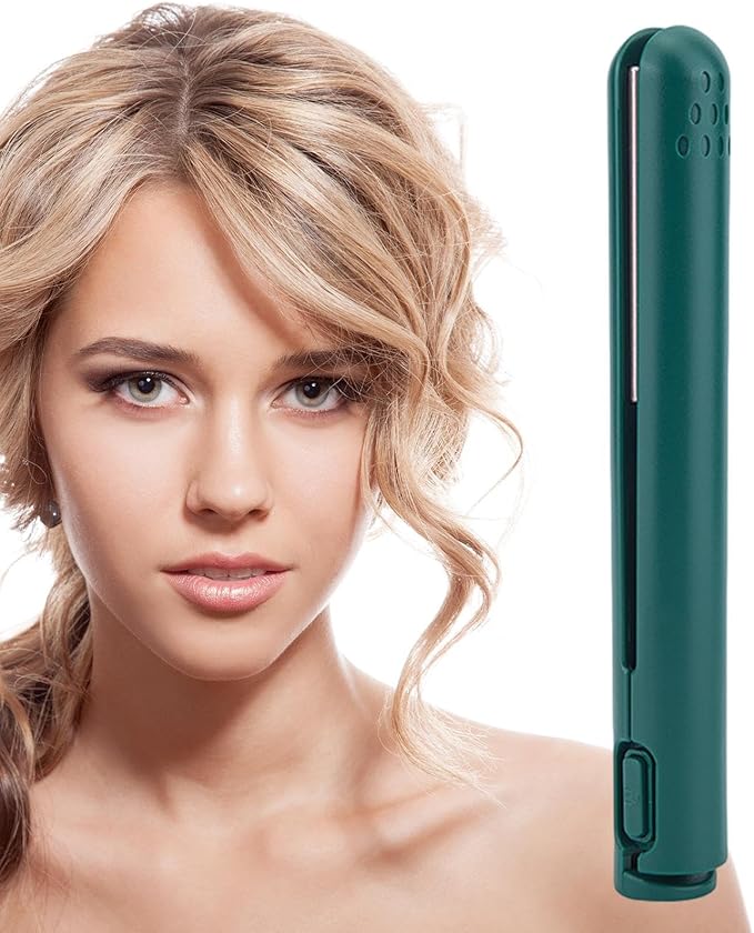 Shakven Curler Dual-Purpose Curling | 2 in 1 Wavy Hair Straightener,USB Rechargeable Hair Curler,Hair Rollers Styling Tools & Appliances for Hair