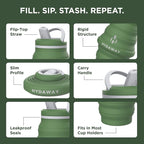 HYDAWAY 25oz Collapsible Water Bottle - Image 4