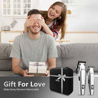 Ufree Professional Hair Clippers for Men, Clippers and Trimmers Set, Barber Clippers, Electric Beard Trimmer with Barber Bag, Gifts for Men，Silver