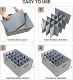 Shoe Organizer for Closet, Foldable Shoe Box - Image 7