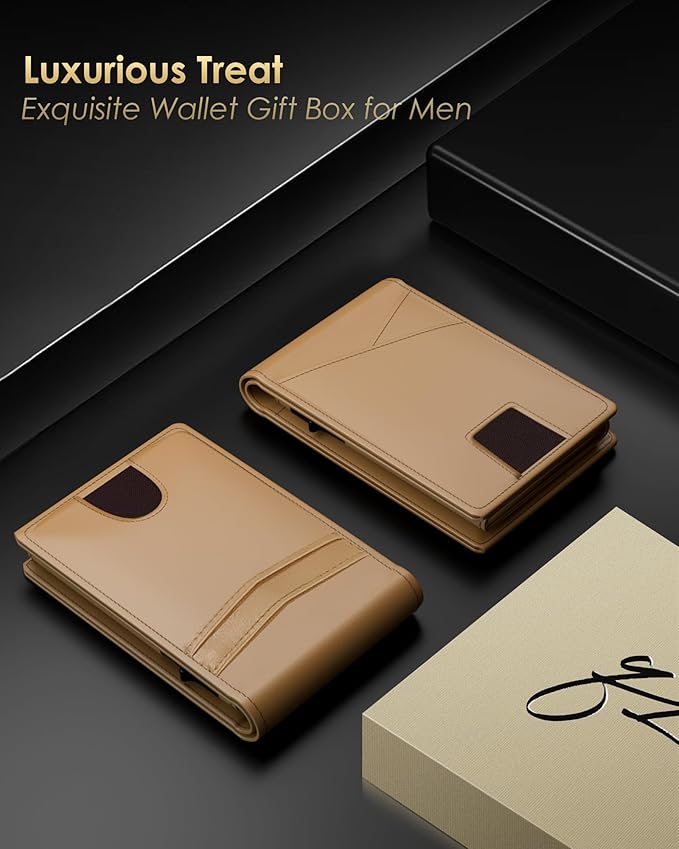 Wallet for Men - RFID Blocking Bifold Slim Minimalist Credit Card Holder Pop Up - Image 6
