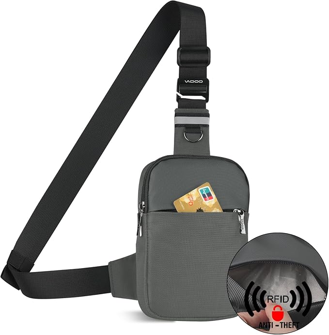 VADOO Crossbody Bags for Women, Mini Lightweight RFID Blocking Sling Men Bag - Image 9