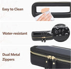 PACKISM Slim Clear Makeup Brush Bag, Pebbled Texture & Hard PU Leather Small - Image 6