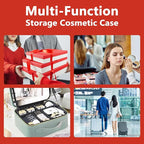 Travel Makeup Bag for Makeup Artists Large Makeup Case, - Image 5