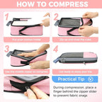 BAGAIL 4/6 Set/8 Set Compression Packing Cubes Travel Accessories Expandable - Image 4