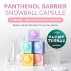 Panthenol Barrier Melting Snowball Capsule (8ea) – 5,470ppm Panthenol with Collagen & Hyaluronic Acid – Soothing, Hydrating, Barrier-Strengthening Freeze-Dried Capsule for Sensitive Skin