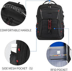KROSER Travel Laptop Backpack 18.4 inch XXXL Computer Backpack Stylish College - Image 4